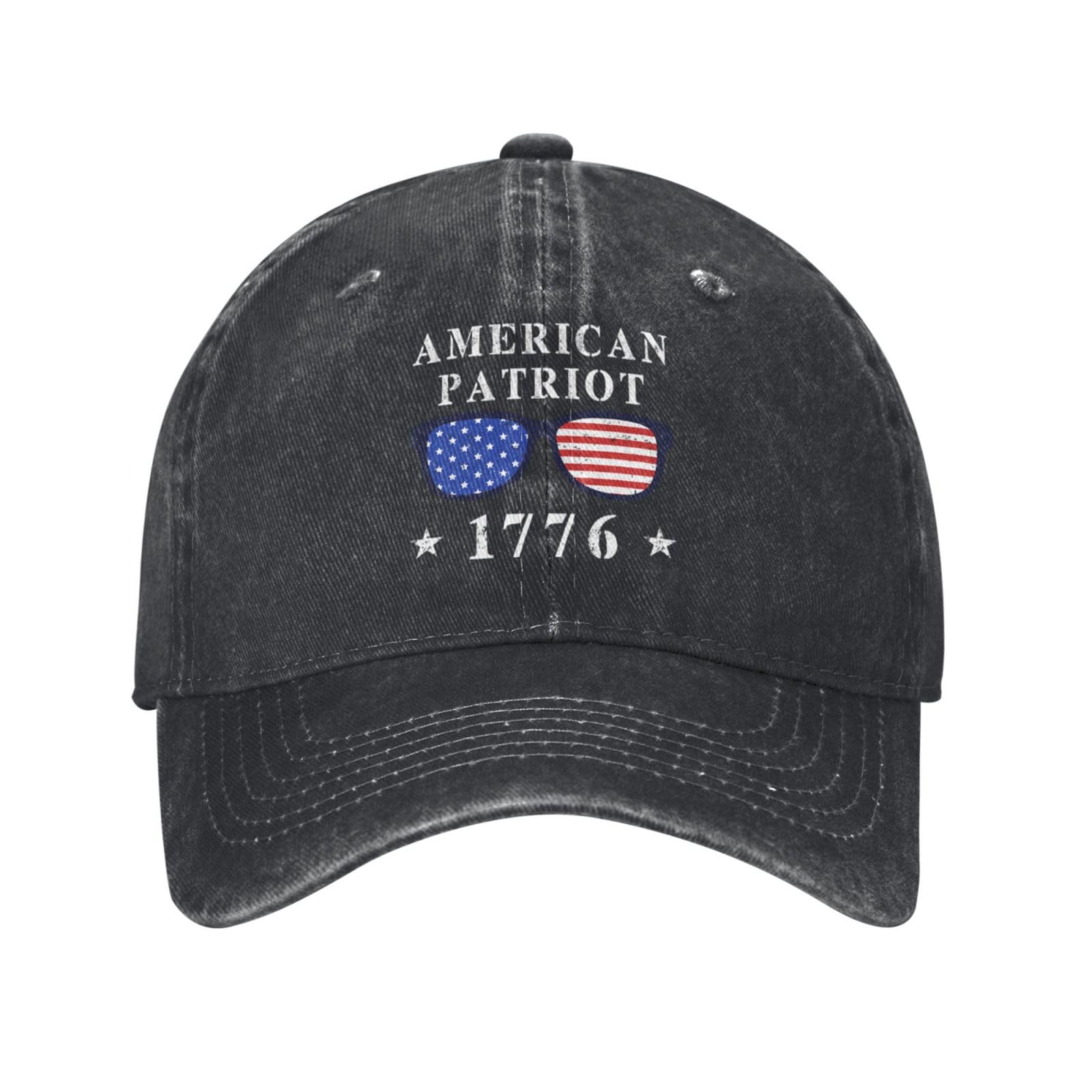 American Patriot 1776 Celebrate Freedom Cowboy Hat Men Vintage