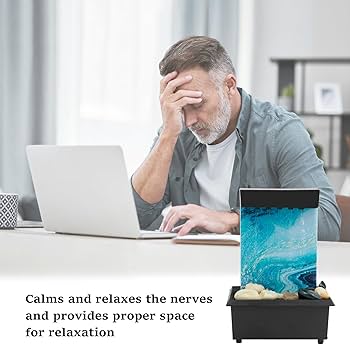 置物 Battery Operated Musical Water Fountain Amazon.com: Tabletop Fountain with Light - Battery/USB