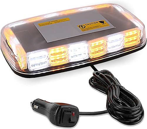 Luz estroboscópica de techo de 108 LED, luz de emergencia de 11 pulgadas para vehículos, barra de luz de advertencia de seguridad de 12-24 V con