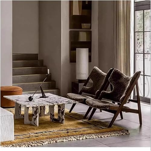 Miniatura 7 de Silla de madera Diseñador Sofá Silla de ocio Silenciosa Homestay Madera Sólida Reclinable Moderno Silla de comedor (64.9X79.8X108.1CM 2)