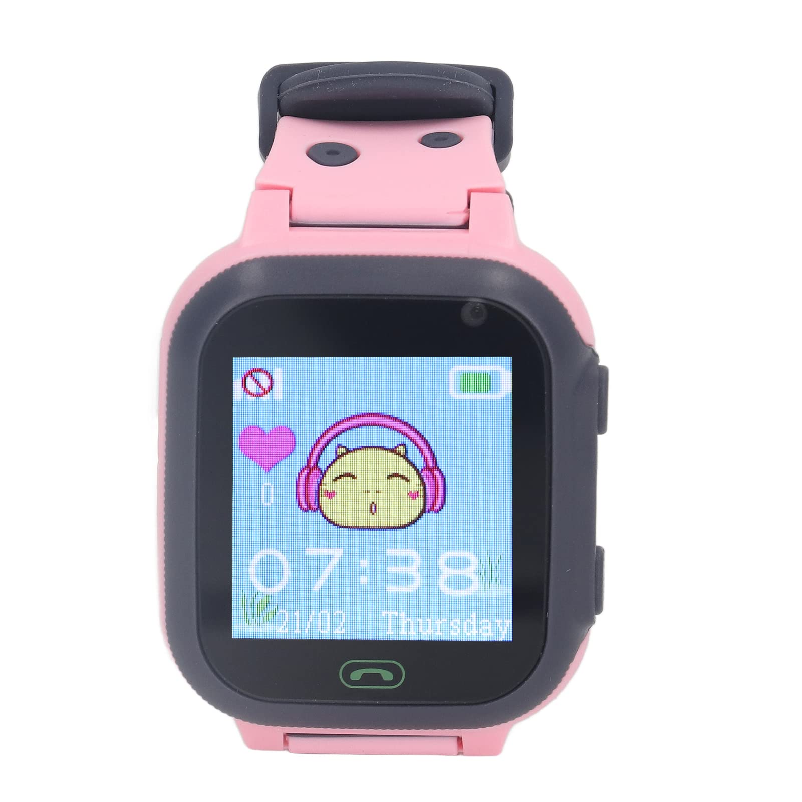 Qcwwy Enfants Montre Intelligente Téléphone Lecteur de Musique Garçons Filles Smartwatch (Rose)