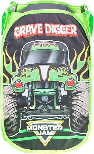 Miniatura 5 de Jay Franco Monster Jam MJ Life - Juego de cama individual y cesta desplegable Grave Digger