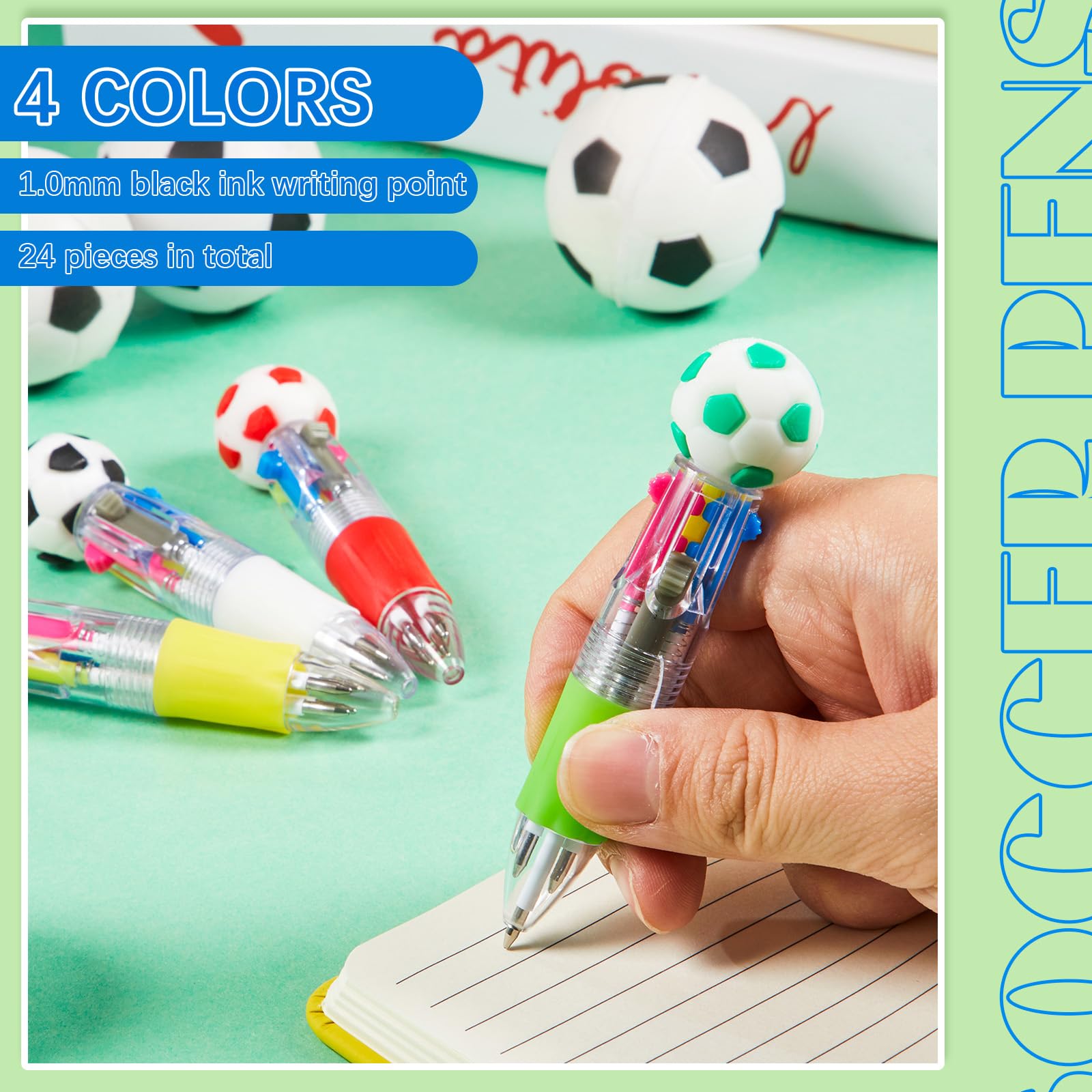 Paquete De 4 Bolígrafos Retráctiles Multicolor 0.1 Cm | Meses Sin Interés
