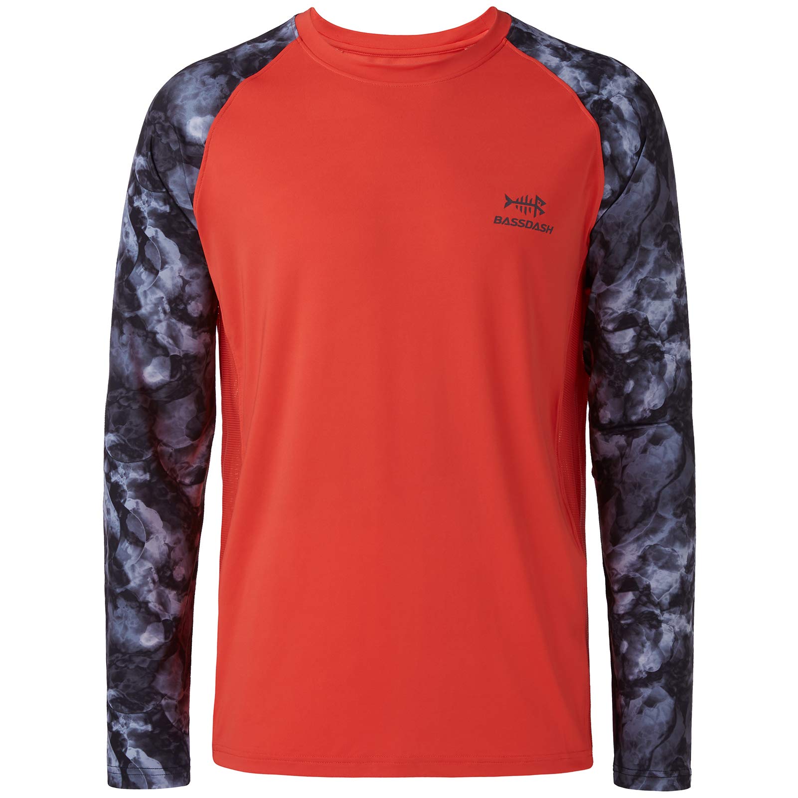 Bassdash Camiseta de Manga Larga para Hombre Camiseta de Camuflaje Performance con protección Solar 50 UPF de Secado rápido