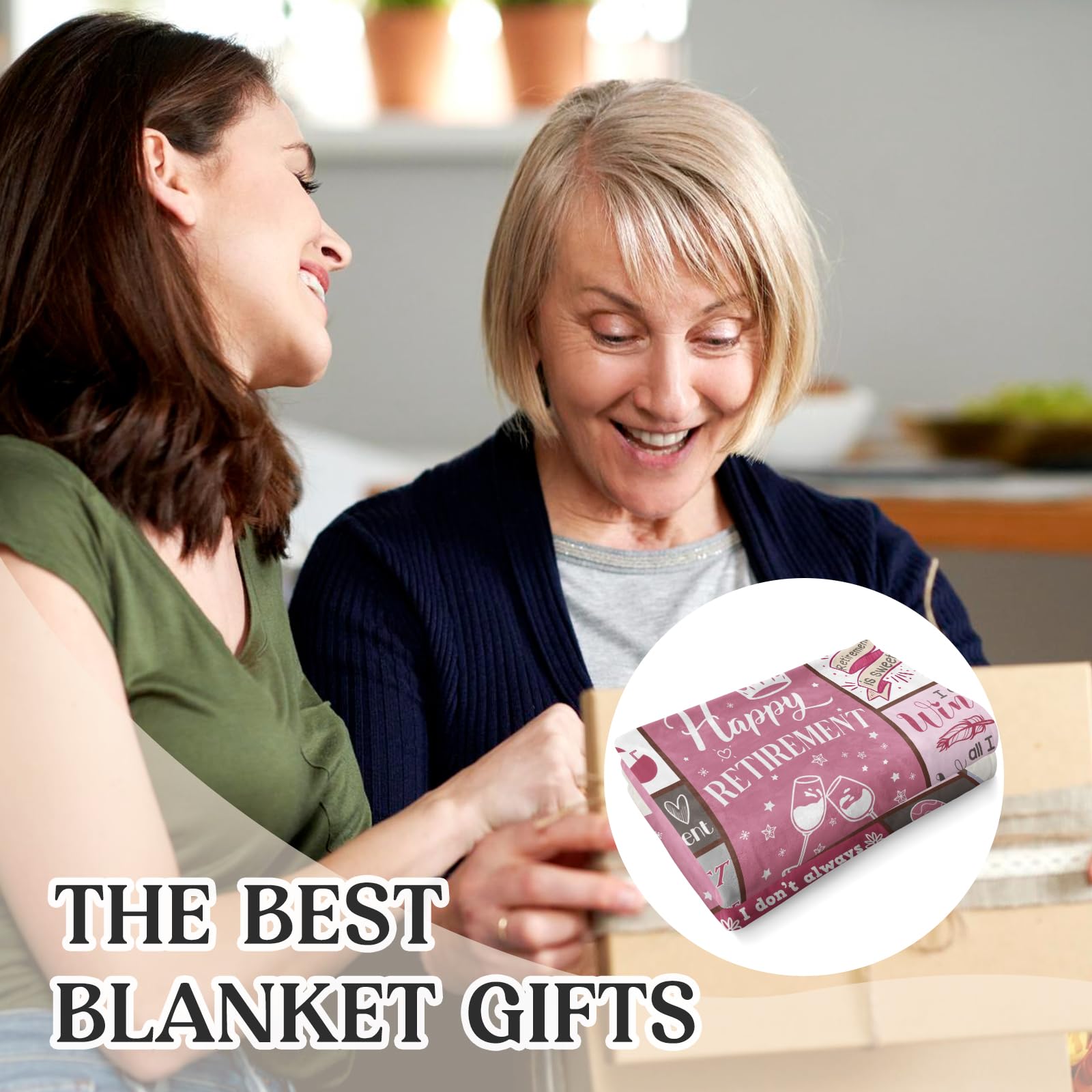 Retirement Gifts for Women Happy Retirement Blanket, Best Retirement Day - Image 2