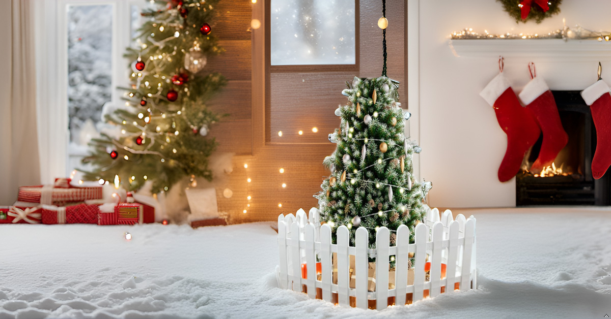 20stücke Teiliges Weihnachtsbaum-Zaun Kunststoff D Produktbild-Vorschau 2