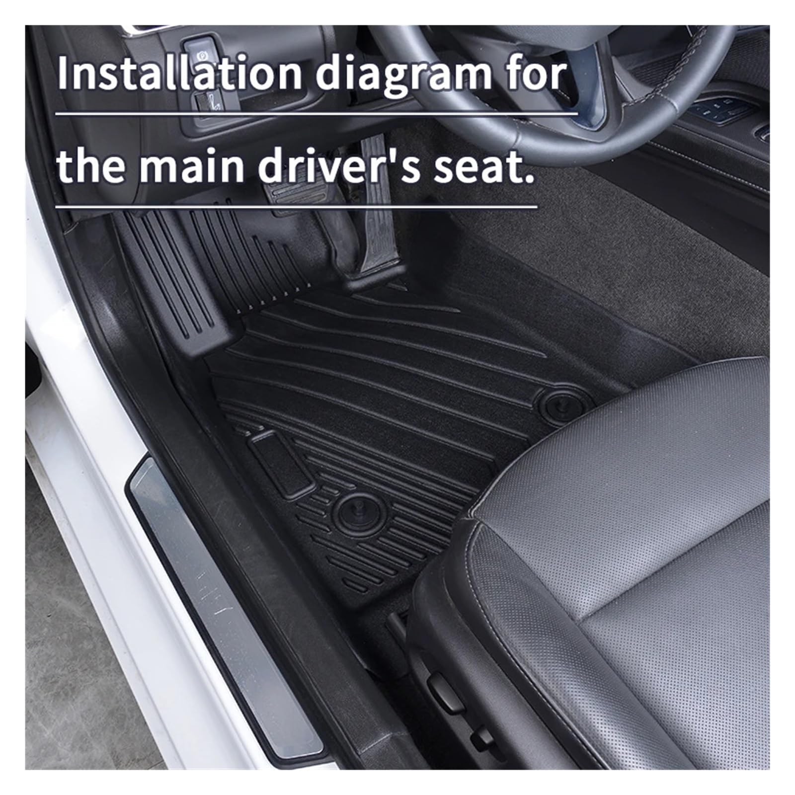 All Weather Full Set 5D TPE Car Mats Carpet Floor Mats Easy to Clean Wear-res Designed Compatible with — view 2