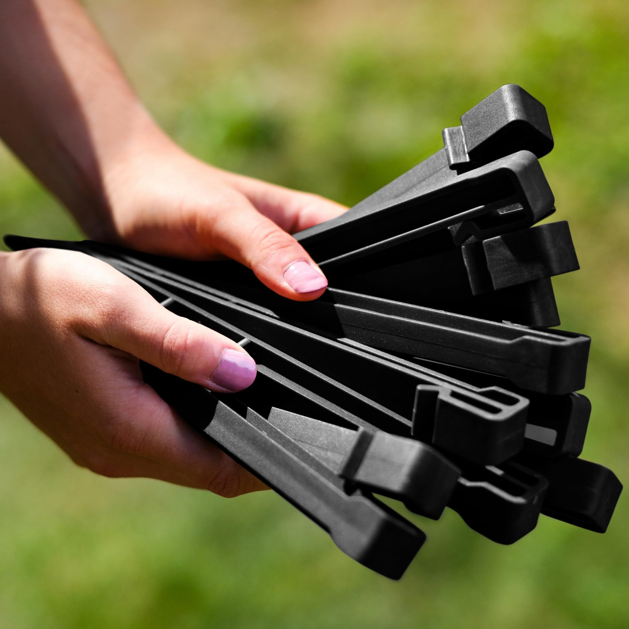 25 Stück Erdspieße Aus Kunststoff - 25cm Garten Heringe Für Zelt & Rasenkanten