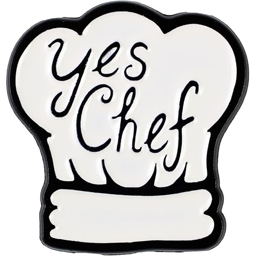 Yes Chef Funny Toque Enamel Pin, Reality Cooking Show Meme Brooch Pin, Meme Chef Gift For Cooking Contest Lover Sassy Culinary Student, Viral Quote Brooches, Foodie Attitude Lapel Badge, Funny Internet Culture Accessories