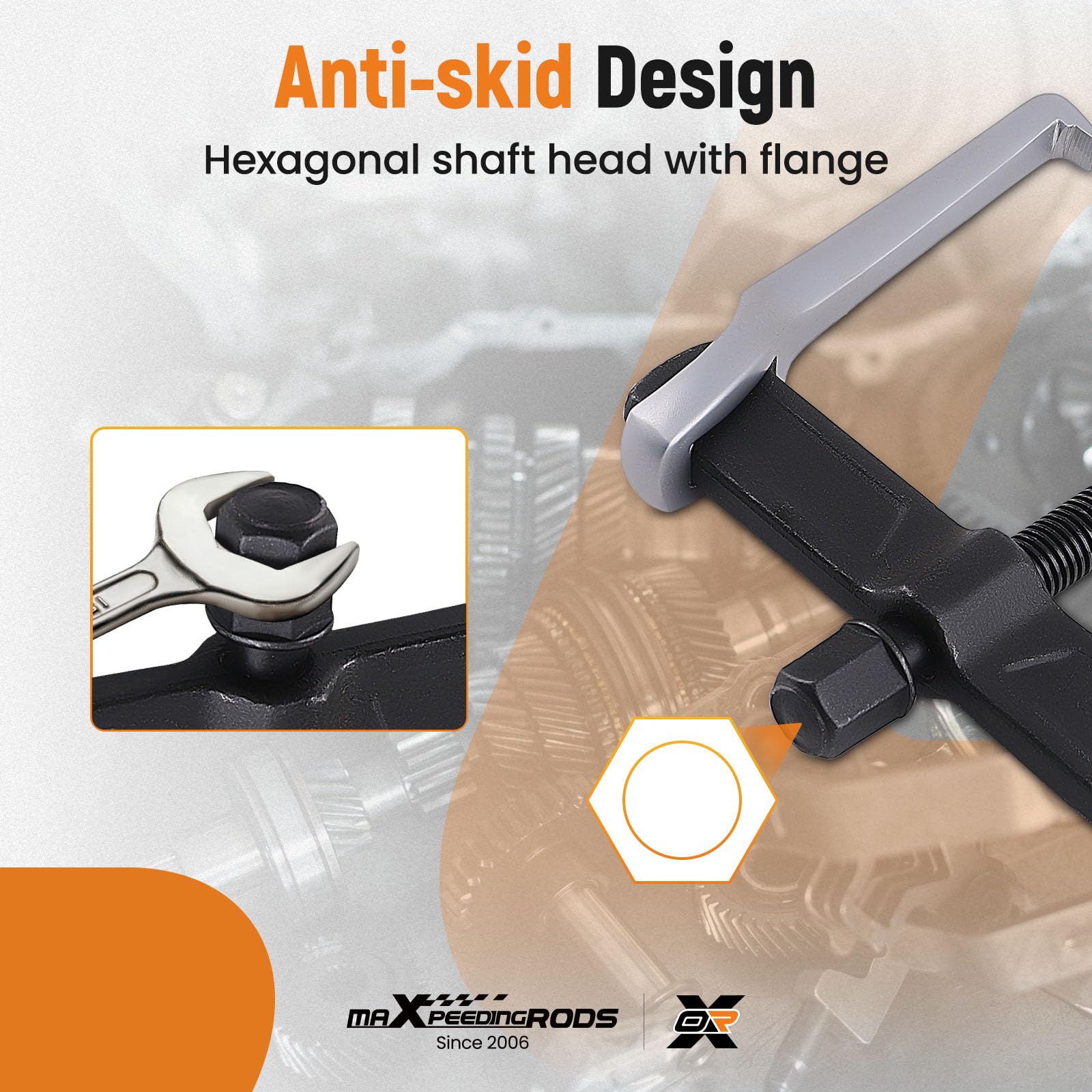 maXpeedingrods Extractor de engranajes de 2 mandíbulas de 10 pulgadas, engranajes de extracción de rodamientos ajustables, externo interno para extracción reversible de poleas, volantes, rodamientos y