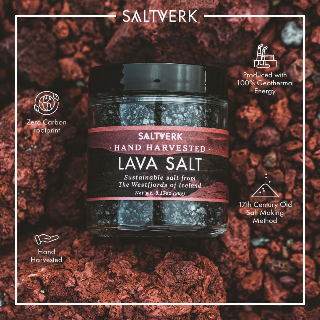 Amazon.co.jp: Saltverk Lava Salt, 3,17 oz : 食品・飲料・お酒