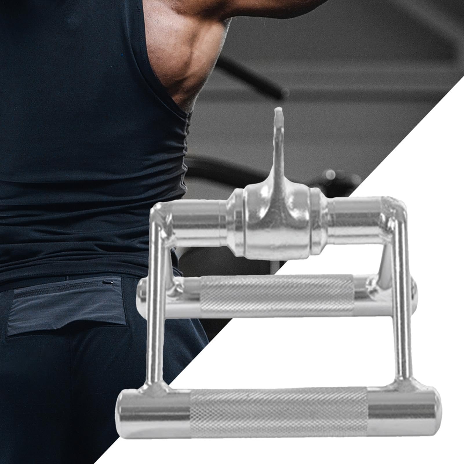 Maniglia a per attrezzature fitness, Maniglia a con struttura in acciaio, Attacchi per macchine per cavi fitness, Maniglia per cavi per allenamento con pesi, Maniglia per cavi per macchine