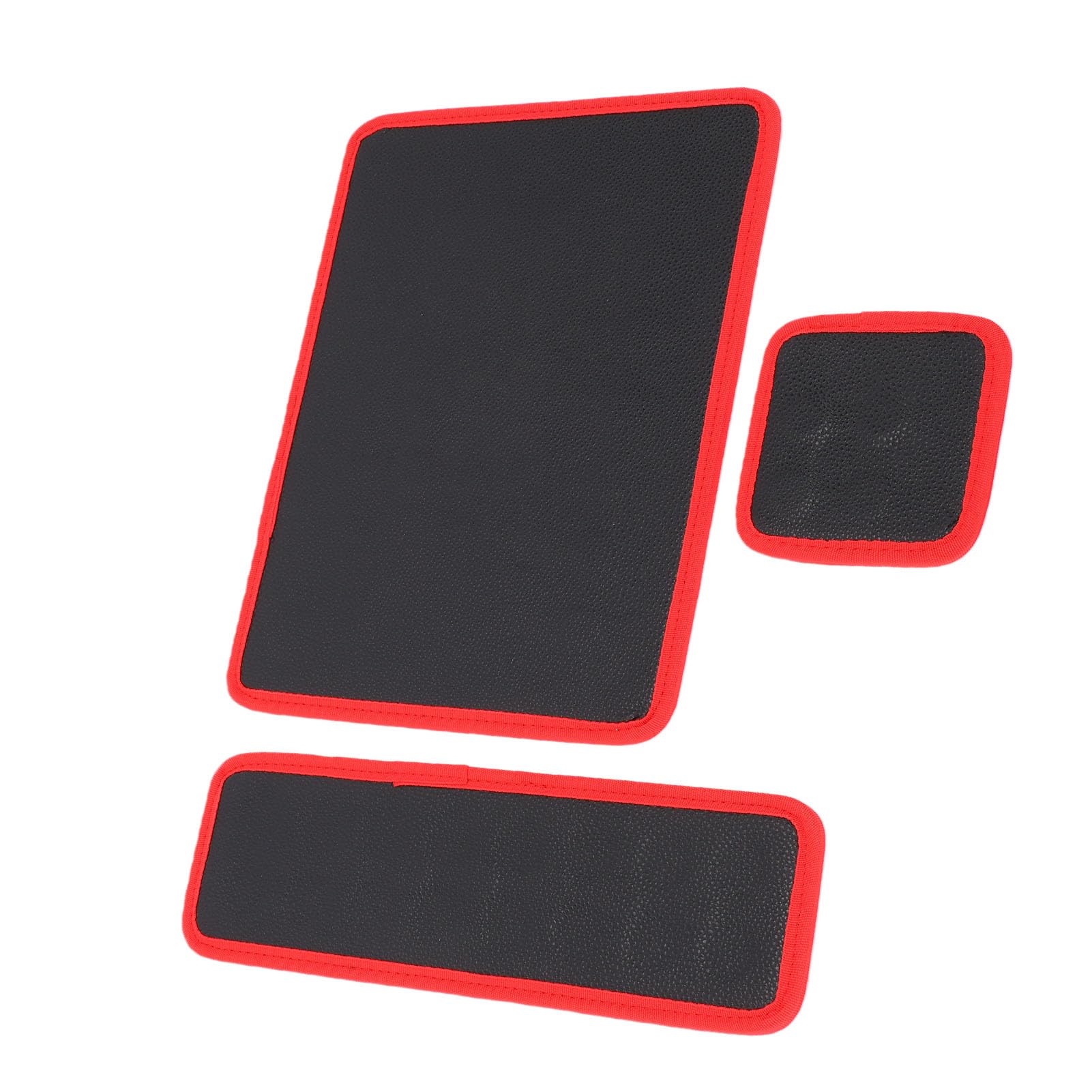 Keenso Magnetisches Werkzeugmatten-Set, Flexible Magnetunterlage mit PVC-Oberfläche, 3-teilige Rutschfeste Teilehalterschalen für die Organisation von Autoreparaturwerkstätten und Garagen