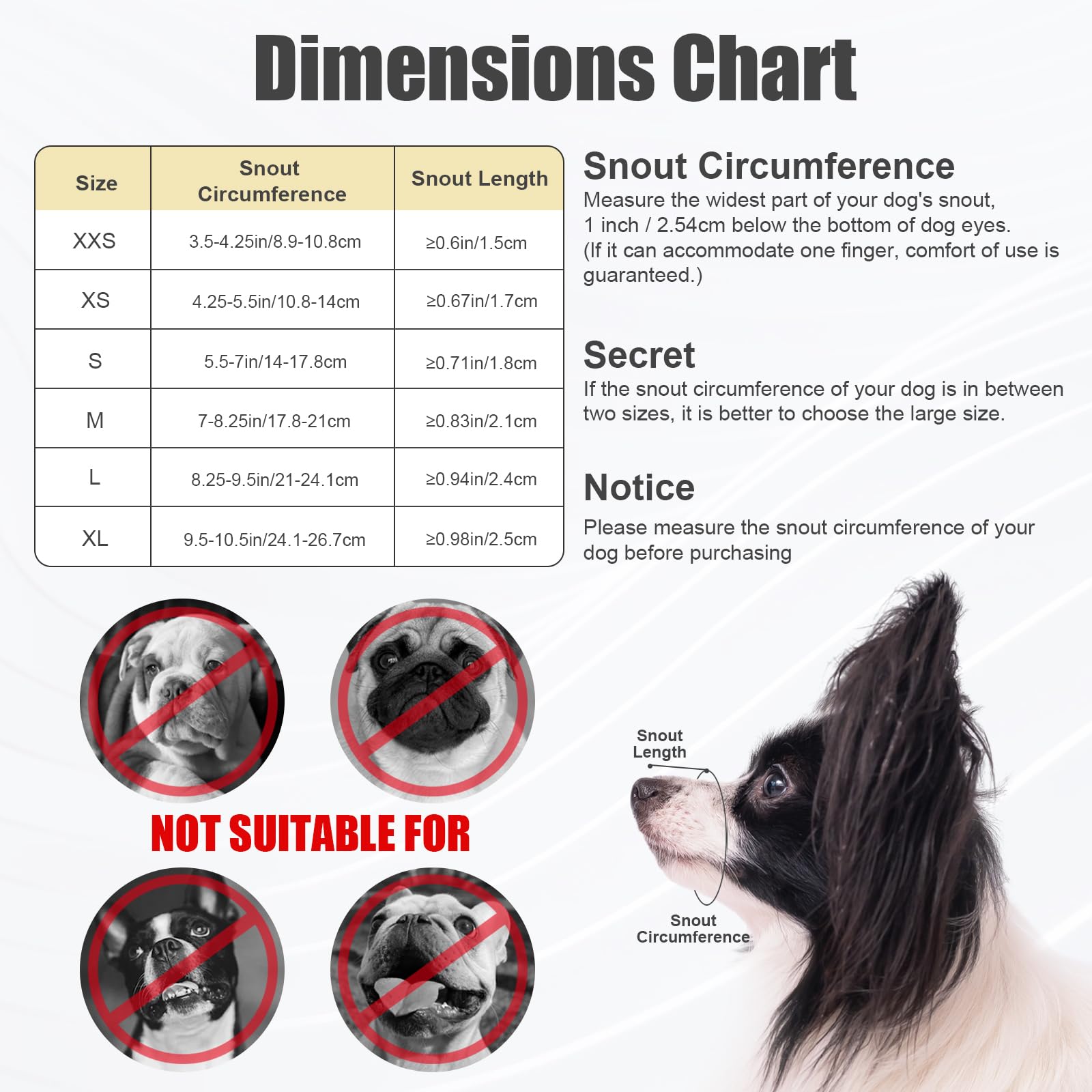 Museruola Morbida Per Cani A Muso Corto - Taglie Piccole E Medie, Ideale Per Shih Tzu, Chihuahua E Bulldog - Foto 6