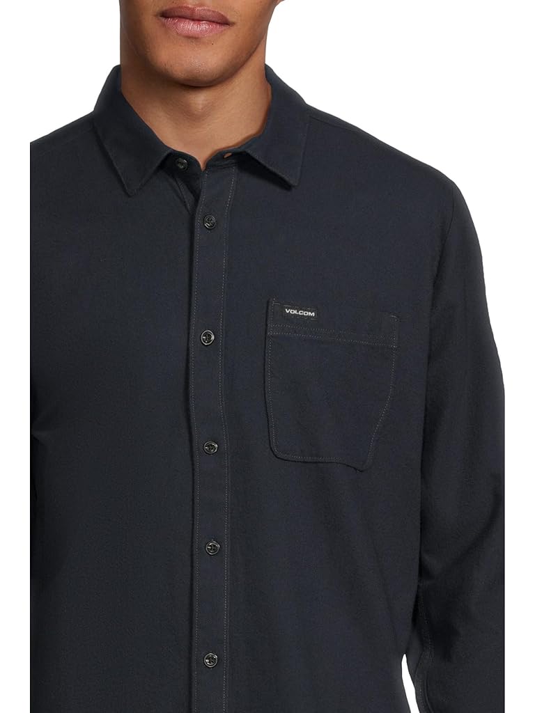 Navy Volcom Caden Solid Long Sleeve