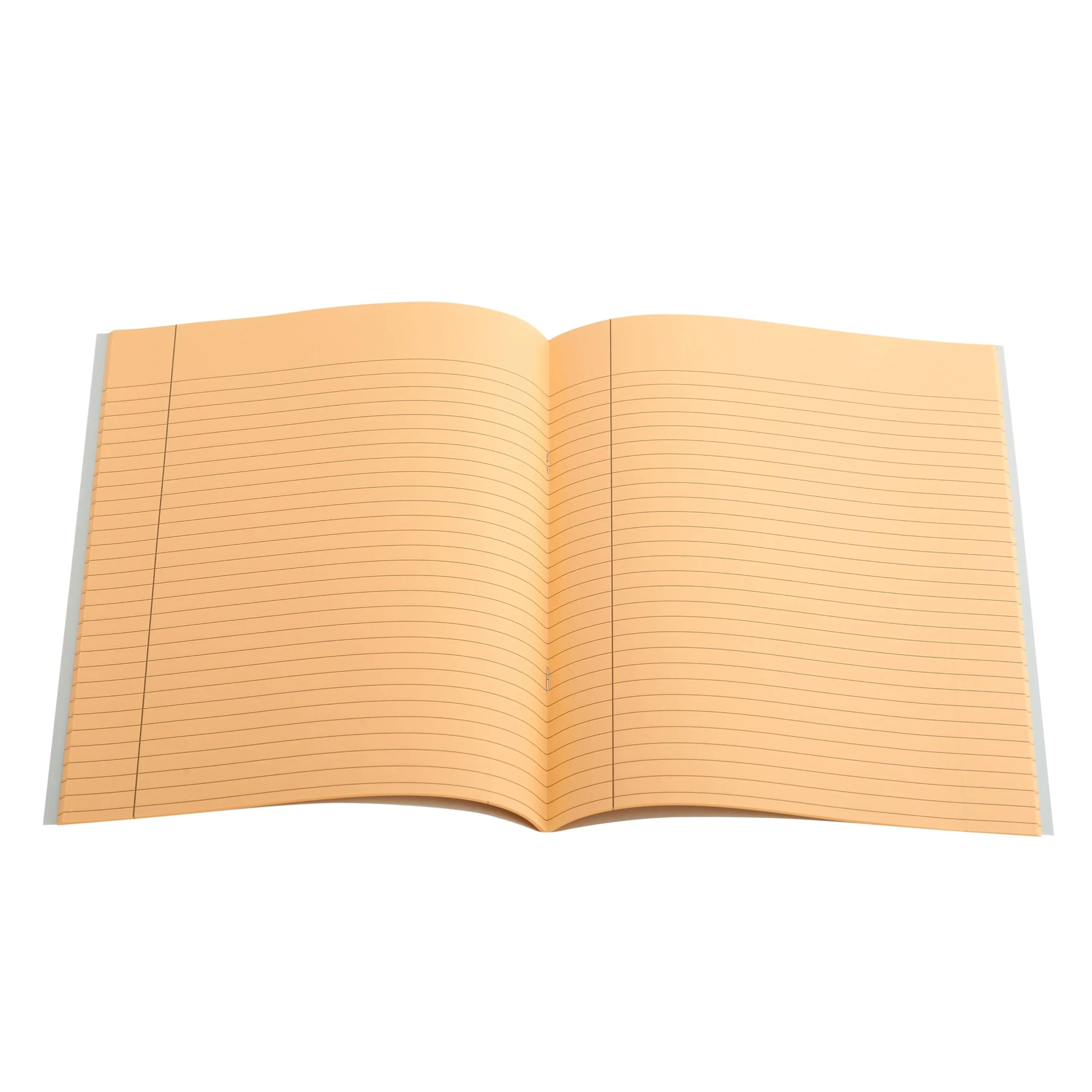 The Dyslexia Shop 9" x 7" - 7mm Lined Tinted Paper - Exercise Book (Grey Cover) Single Book/Orange