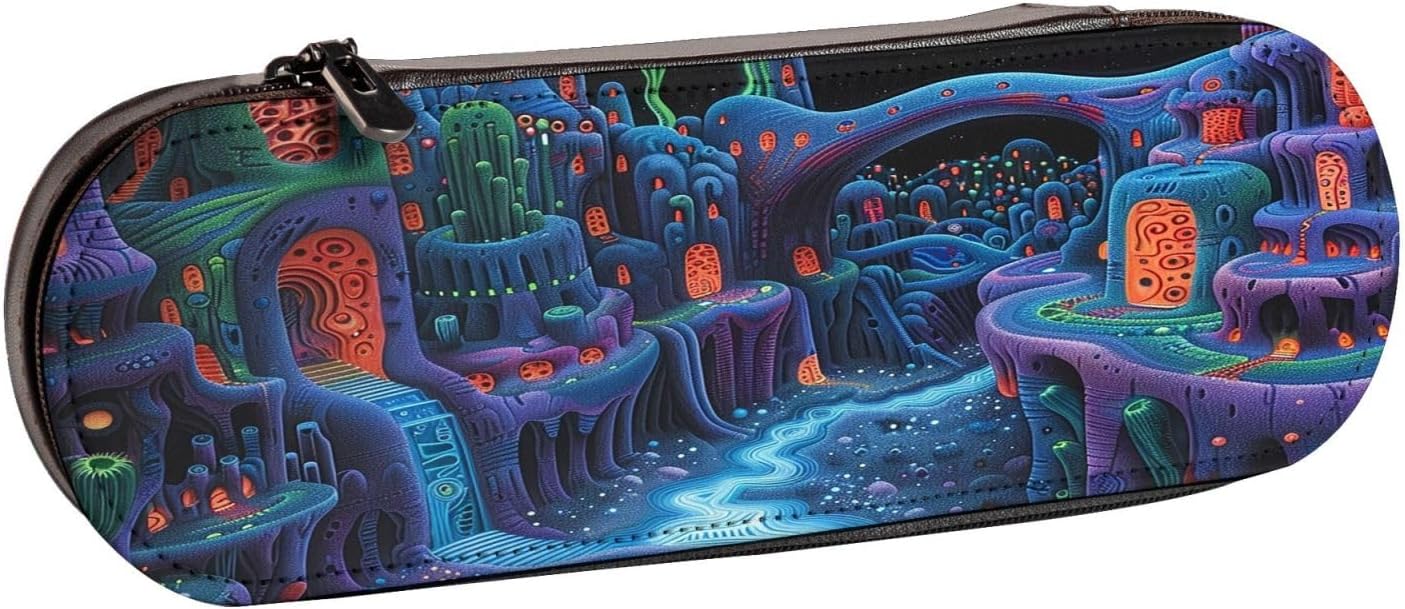 Magical House Leather Multi Slot Pen Storage Case