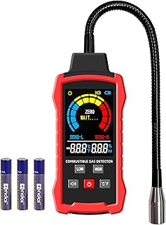 Natural Gas Detector, Gas Leak Detector with 11-Inch Gooseneck, Locating The Source of Propane, Natural Gas, Methane, LPG ...