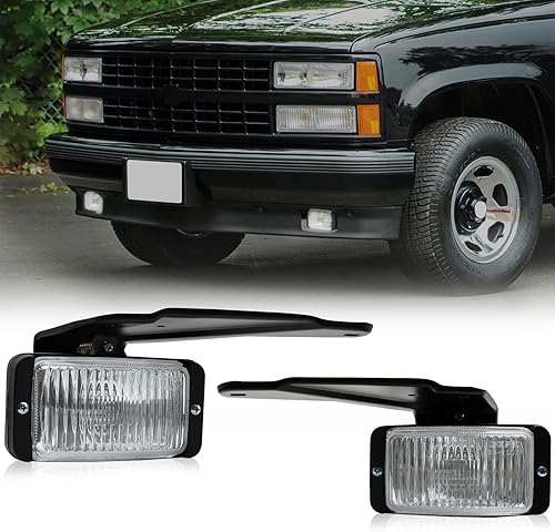 Luz antiniebla de 50 W, compatible con Chevy/GMC C/K 10 C1500 C2500 C3500 K1500 K1500 K2500 K3500 / 82-91 GMC S15 / 82-97 Chevy S10 Pickup