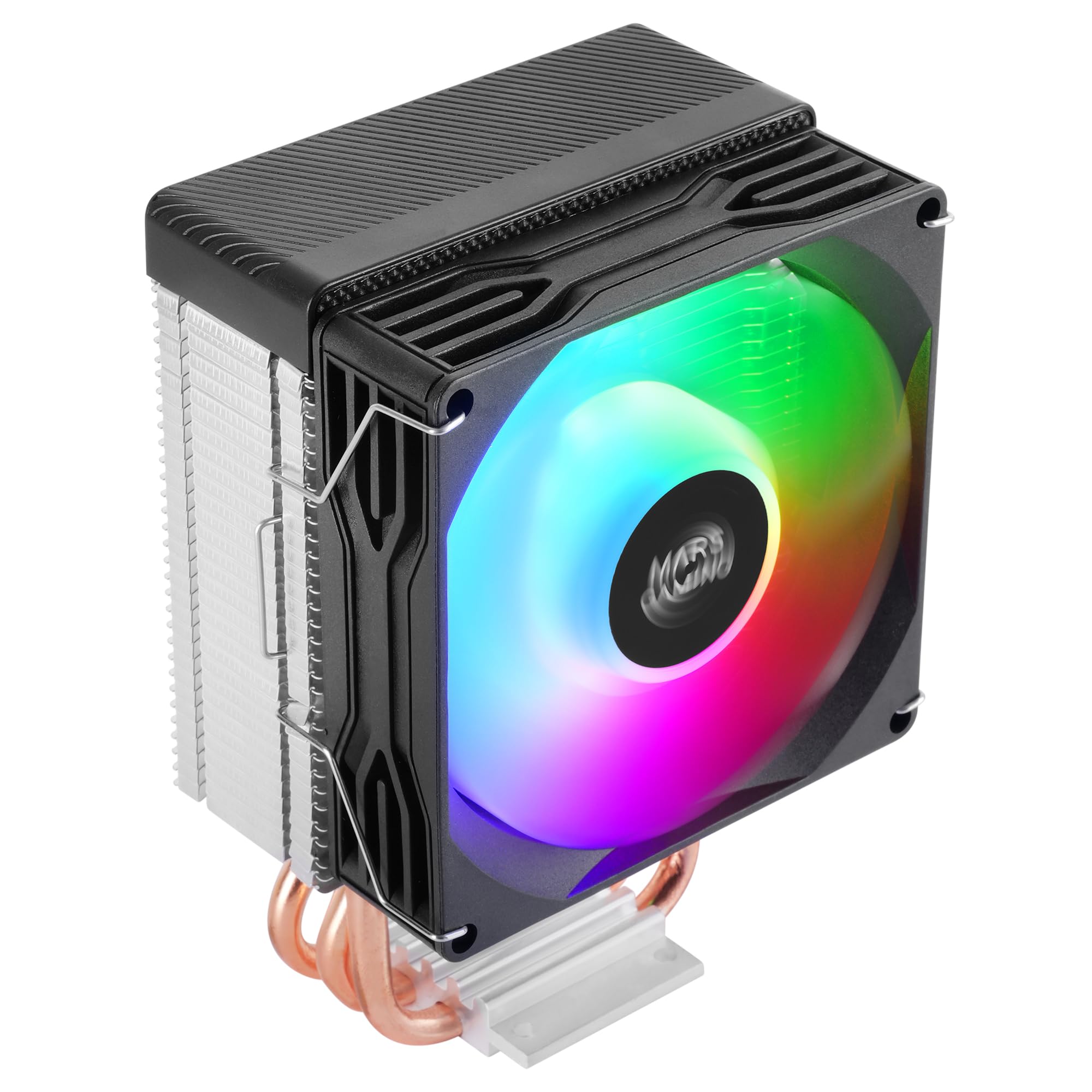 MARS GAMING MCPU-X5ARGB, Disipador CPU 280W TDP, 5x Heatpipes HCT Nueva Generación, Ventilador PWM SI Extreme-Silent ARGB 120mm, Núcleo de Cobre Hiperbalanceado, Compatibilidad Universal, Negro — view 17