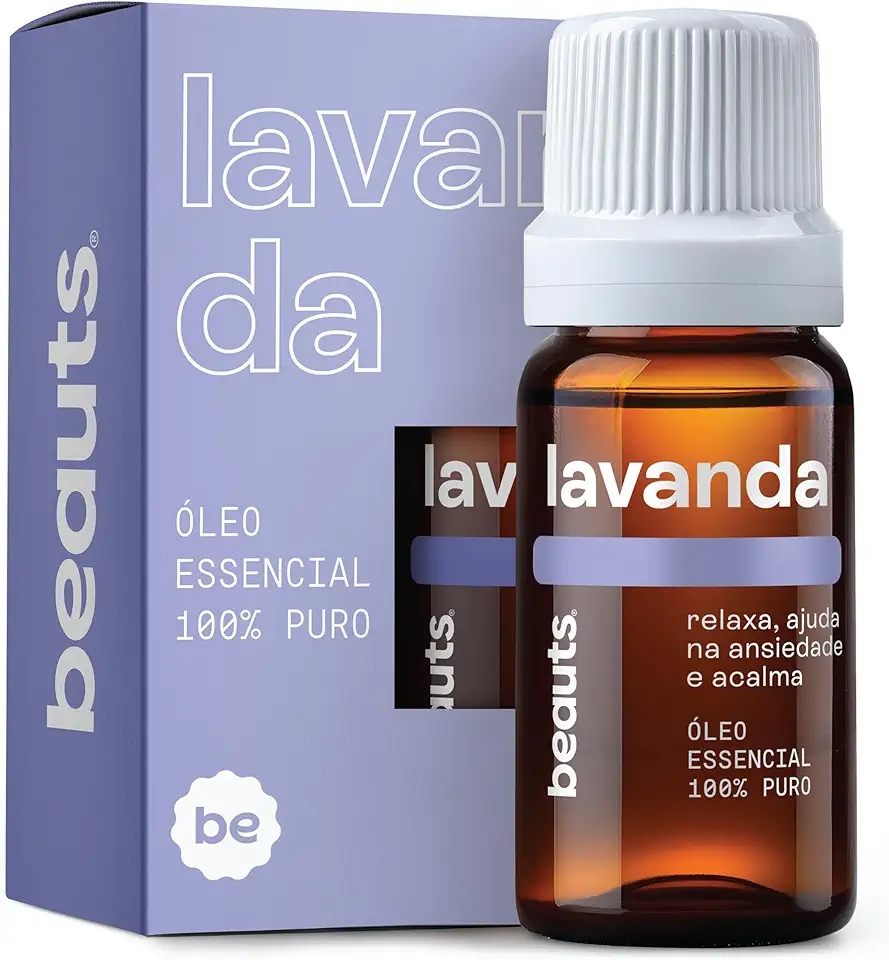 Óleo Essencial Lavanda Francesa - 100% Puro e Natural - Para Ansiedade, Estresse e Hora de Dormir - Calmante e Relaxante - Óleo Essencial Para Aromaterapia, Difusor, Massagem e Banho - 10 mL, Beauts
