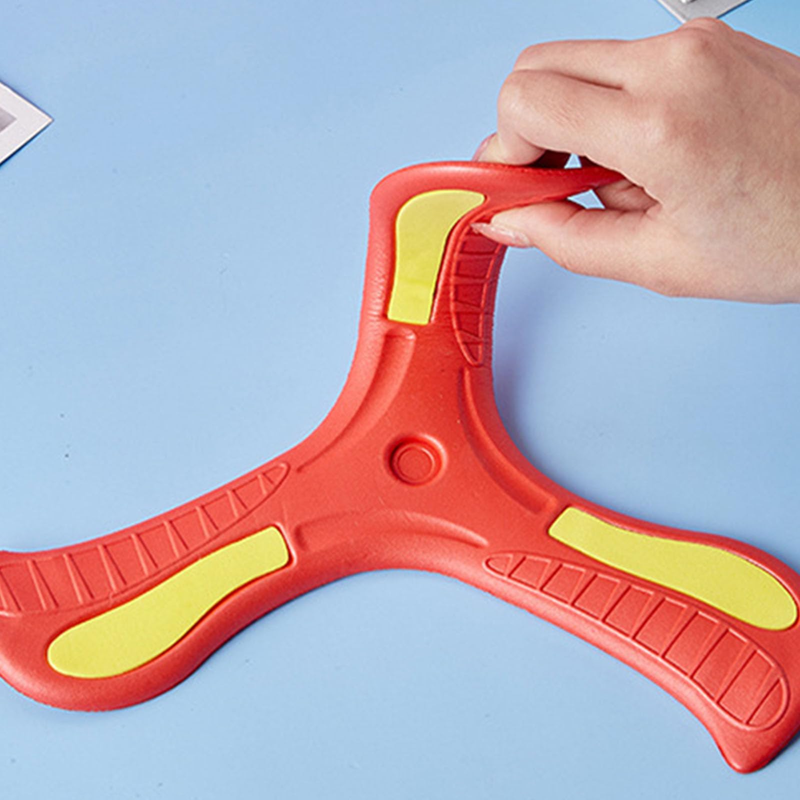 Rebellious Giocattoli per bambini all'aperto Boomerang giocattoli genitori bambino gioco interattivo all'aperto vacanze sport stress sollievo giocattolo regalo di festa per bambini morbidi boomerang
