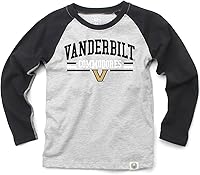 Vista 26 de Wes and Willy NCAA playera raglán de manga larga para niños