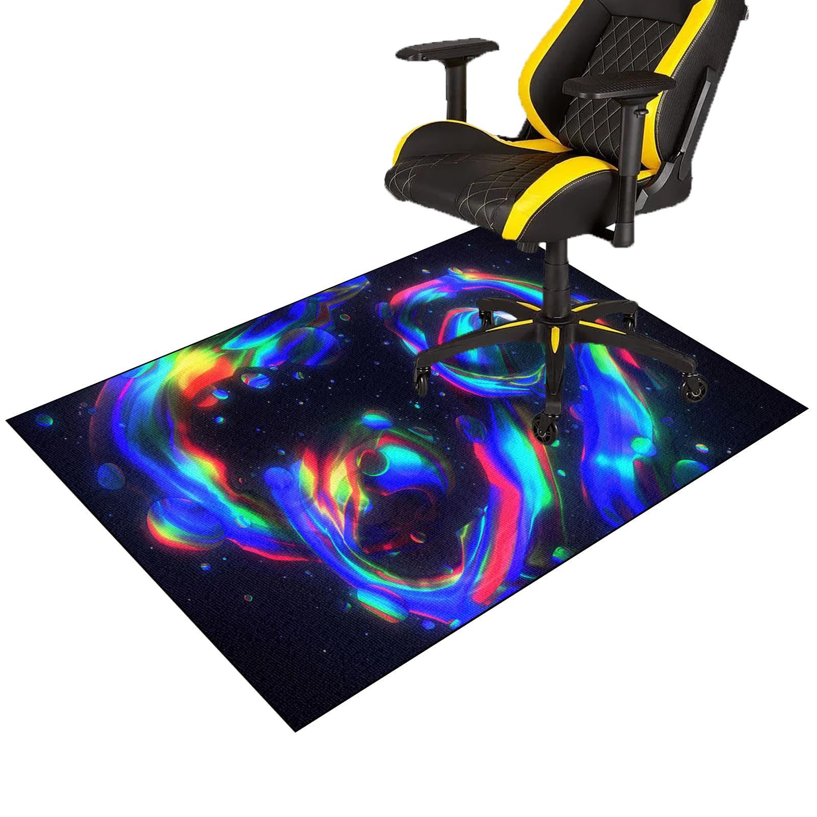 Gaming Chair Mat for Carpet Floor Heavy Duty Office Chair Mats for Carpeted and Hardwood Floor Carpet Protector Chair Mat for Home Office Floor Mat Computer Rolling Chair Mat Easy Glide 70 x 100 cm