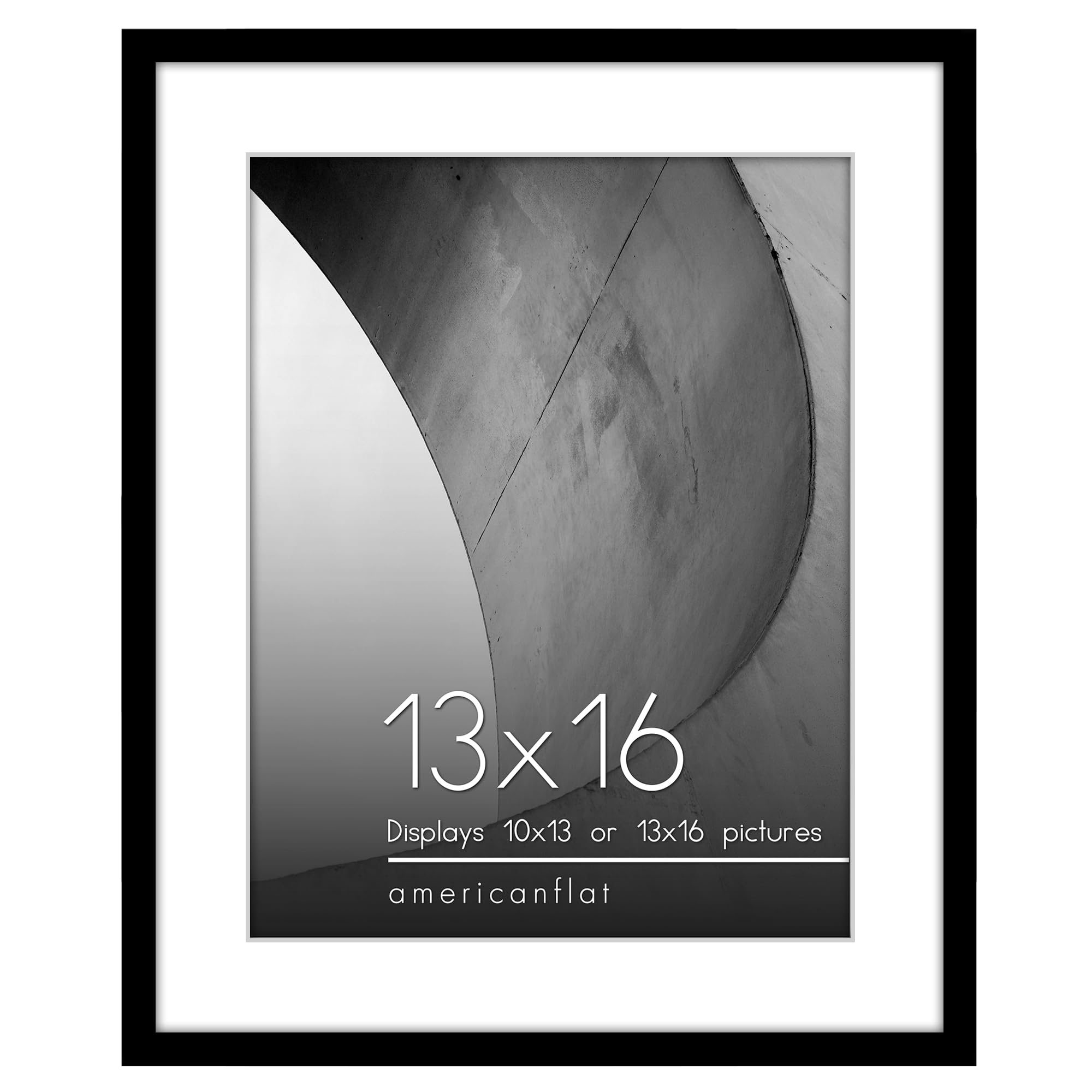 Americanflat 13x16 Picture Frame in Black - Use as 10x13 Picture Frame ...