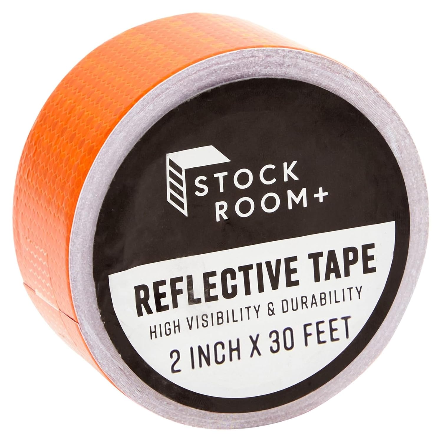 Stockroom Plus Yellow Reflective Tape - 2 in x 30 ft Roll - Yellow Stair Tape for Walkways, Trailers & Bikes - Outdoor Reflective Safety & Durable Adhesive (Pack of 2)