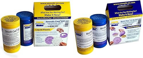 Plástico líquido y molde de estrella 15, marca Smooth-On, modelo Smooth Cast 300 Liquid, silicona para moldura
