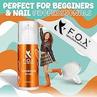 Vista 3 de F.O.X Kit de cuidado de uñas de queratina, fortalecedor profesional y sistema de brillo de uñas, restaura la suavidad y brillo natural de las uñas