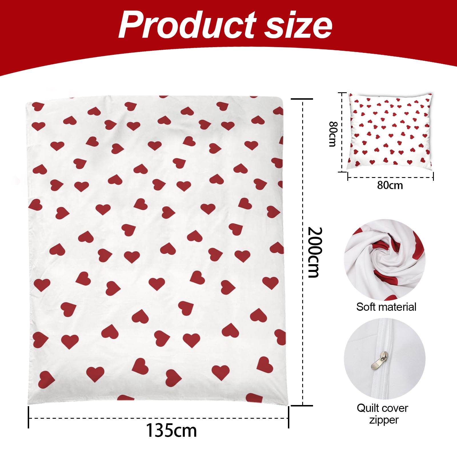 Biancheria Da Letto Invernale In Flanella 100% Microfibra - Copripiumone 200x200 Cm Con 2 Federe 80x80 Cm - Morbida E Termica, Con Chiusura Lampo E Angoli Ferma-piumino - 3