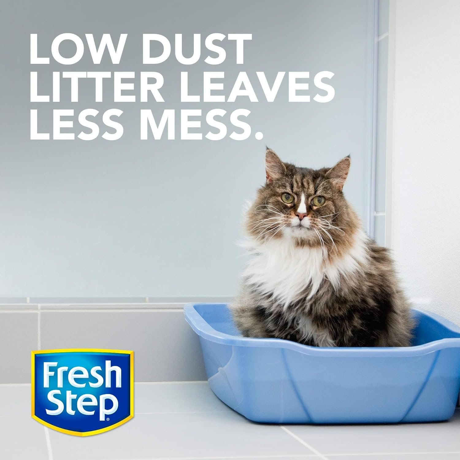 Fresh Step Extreme Scented Litter with the Power of Febreze, Clumping Cat Litter Mountain Spring, 34 Pounds