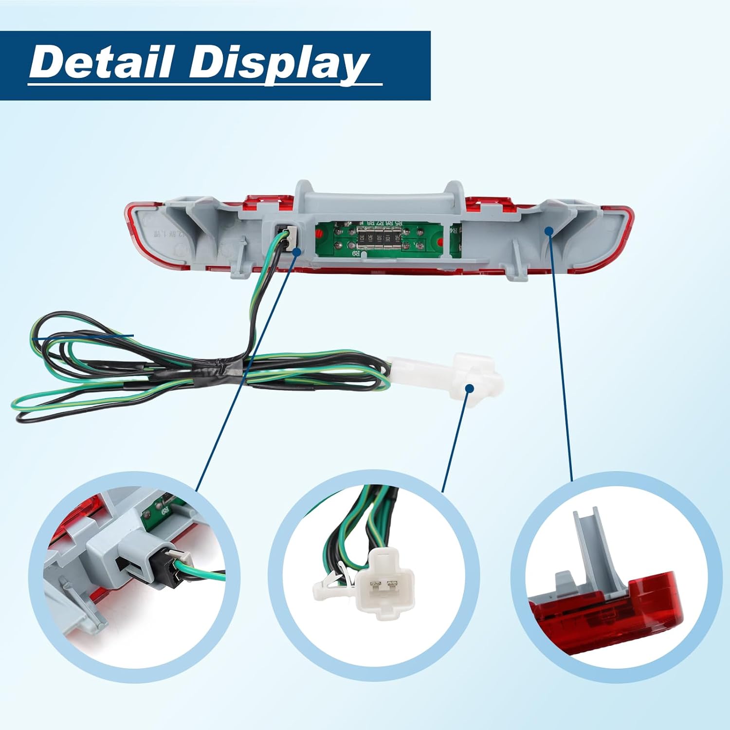 Center High Mount Third Brake Light Stop Lamp New Compatible with Toyota Avalon 2005-2012 923-402 81570-AC030