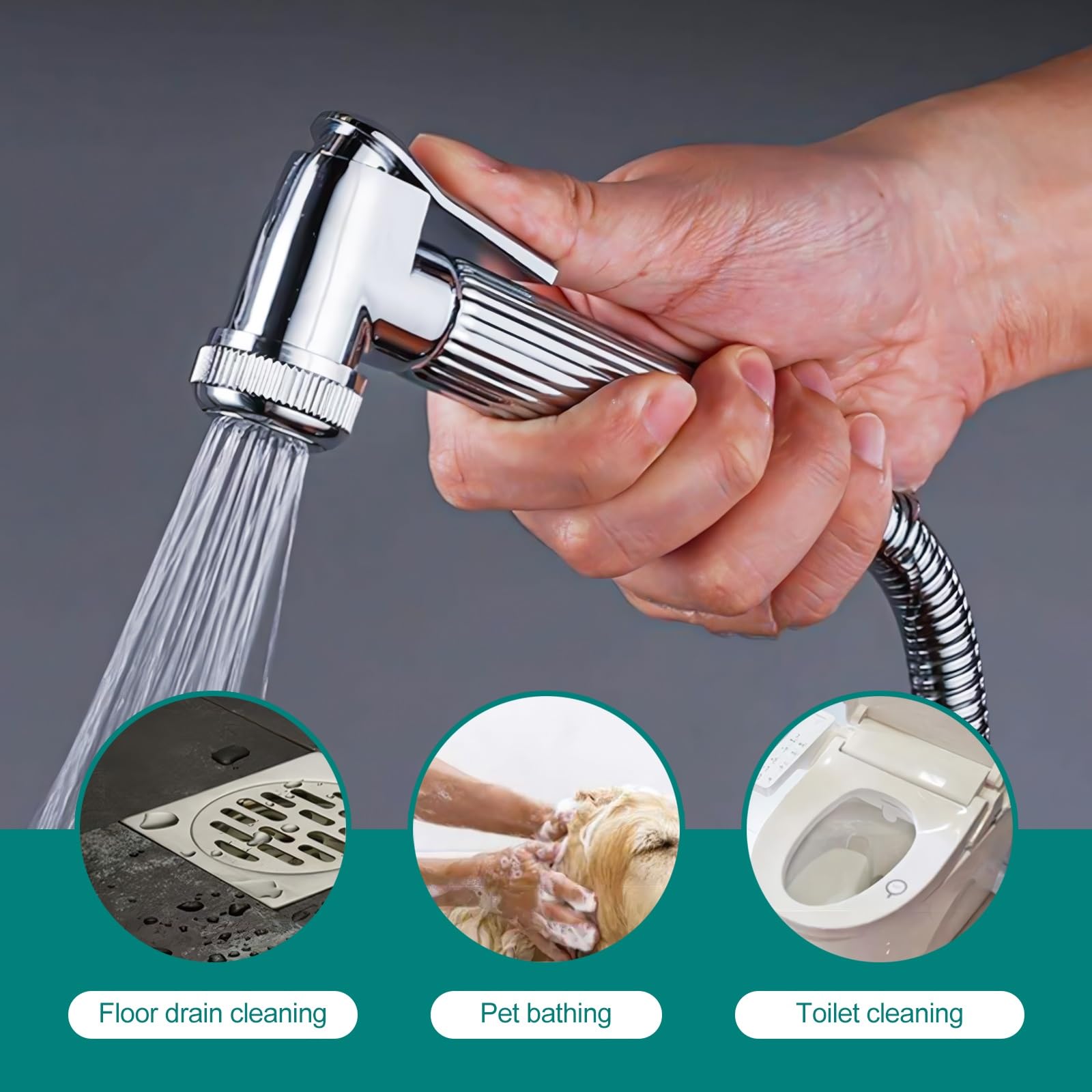 Columna de Ducha con Grifo Ajustable en Altura 70-120 cm con Estante de Ducha, Sistema de Ducha Cromado con Cabezal de Ducha 30x20 cm