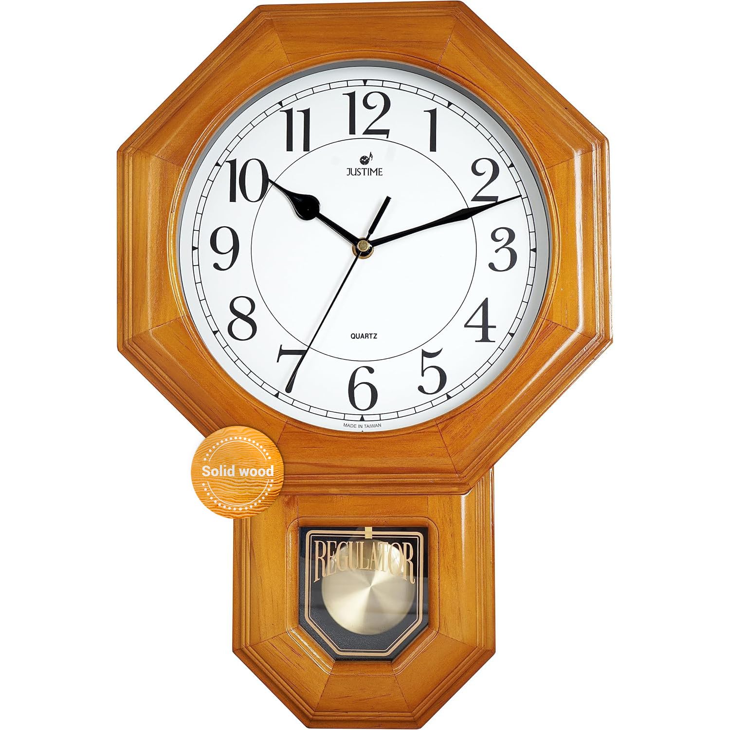 Amazon.com: JUSTIME Traditional Schoolhouse Solid Wood Pendulum