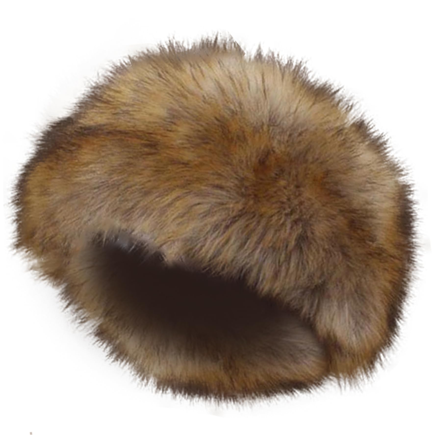 NIDONE Sombrero de Piel sintéxu Grueso Tibia sin Top sin Diadema de Pieles con la Banda de Moda de la Oreja de Moda elástica Sombreros de Pieles de Invierno Lavables para Mujeres