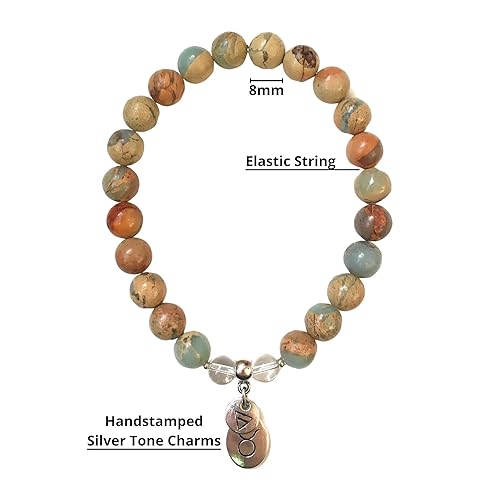 Miniatura 3 de Taurus Zodiac Bracelet Women with Moon Sign and Earth Element Charms for Inner Peace