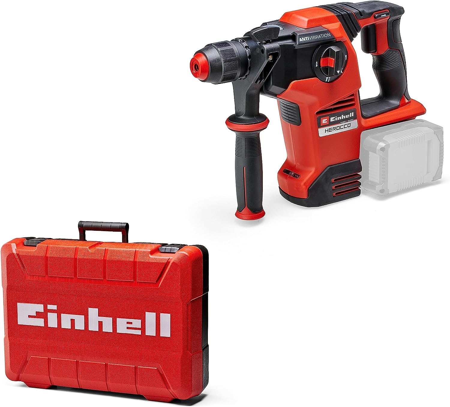 Einhell Tassellatore a batterie Herocco 36/28 Power X-Change (Twin-Pack, foratura/tassellatura/scalpellatura con/senza fissaggio, 3.2 J, senza spazzole, SDS plus, senza batteria/caricabatterie)