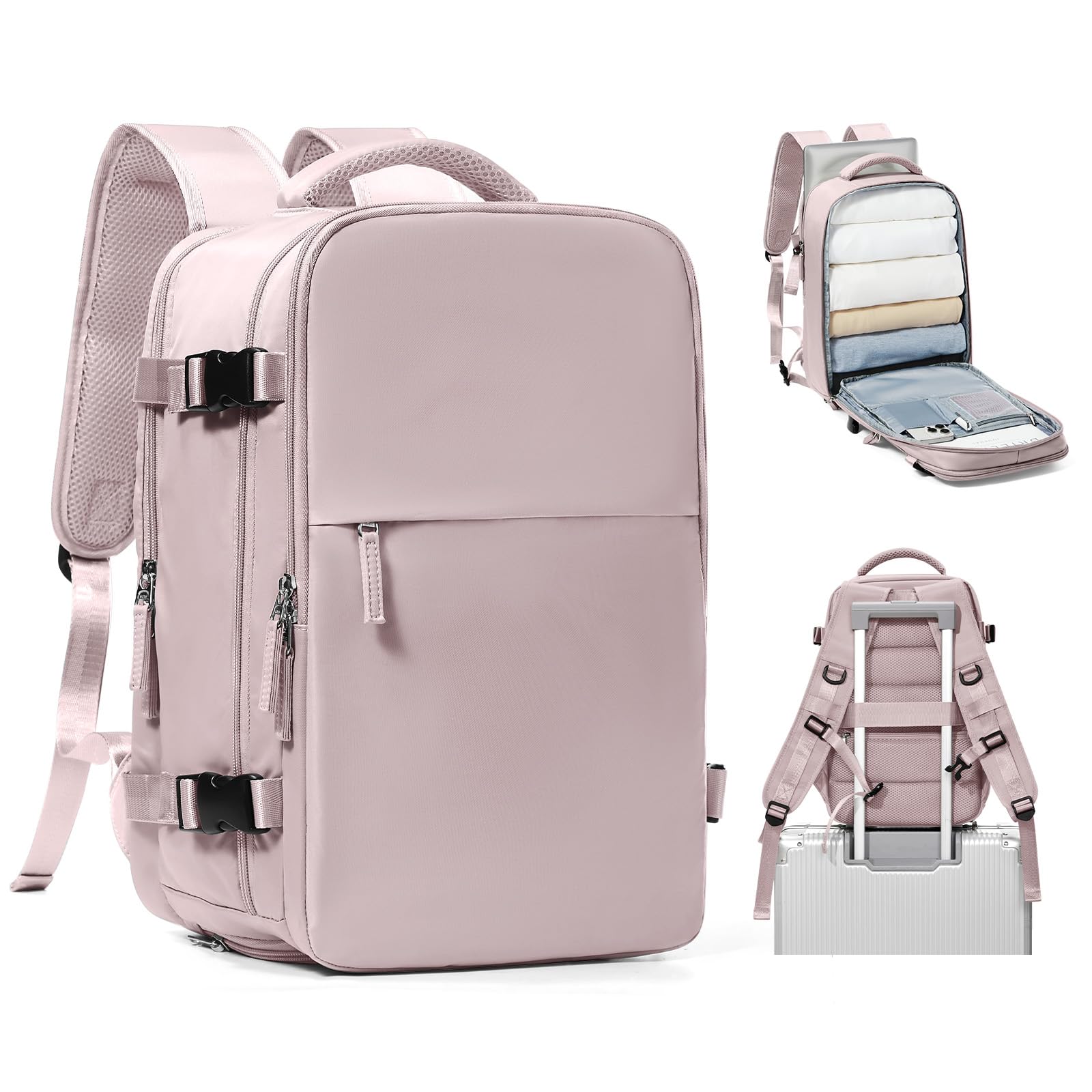 SZSYCN Borse da Cabina per Ryanair 40x20x25 Bagaglio a Mano Easyjet 45x36x20 Zaino Viaggio 40x30x20 Wizzair Zaino da Viaggio aereo Bagaglio a mano Zaino Donna Zaini Casual con scomparto per laptop