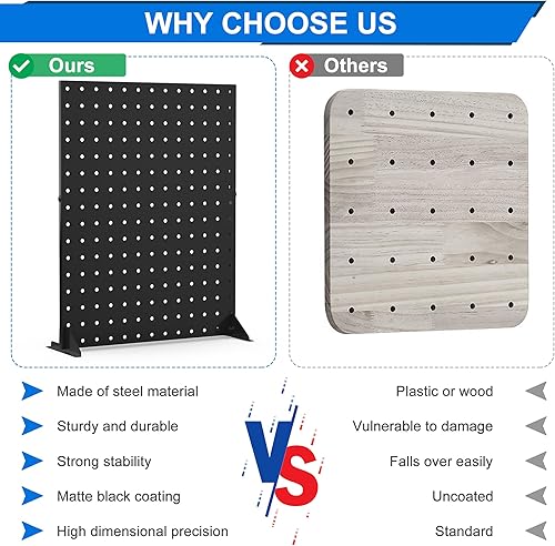 Miniatura 6 de Soporte de exhibición portátil de tablero de clavijas para proveedores, estante de exhibición de artesanías, soporte de exhibición pequeño con