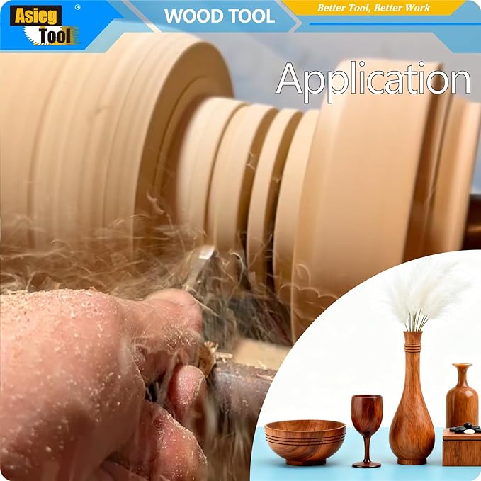 Herramienta de Corte y Ranurado de Carburo para Torno de Madera 50 cm miniatura 6