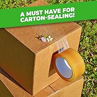 Vista 6 de WOD BCST - Cinta de embalaje biodegradable, transparente, 3/4 pulgadas x 72 yardas (paquete de 8) cinta ecológica de celofán para sellado