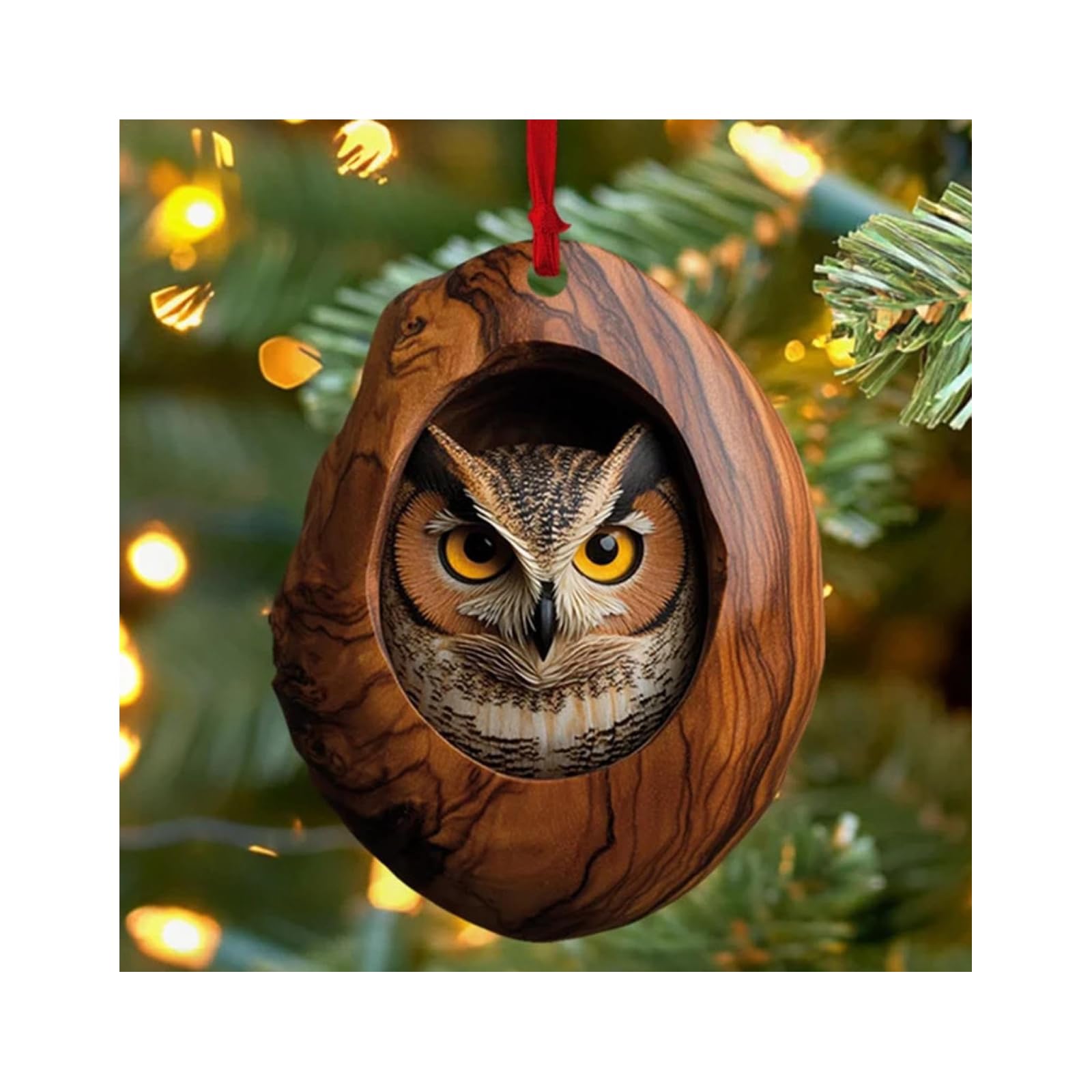 2024 Animal Christmas Ornaments Christmas Tree Ornaments Little Animals Pattern Acrylic Decoration Forest Animal Hanging Ornament Animal Lovers Gift