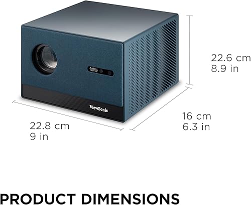 Miniatura 8 de ViewSonic LX60HD 1080p LED Portable Projector with Built-in Google TV, H/V Keystone, Auto Focus, Bluetooth, and Wi-Fi for Smart Home Theater
