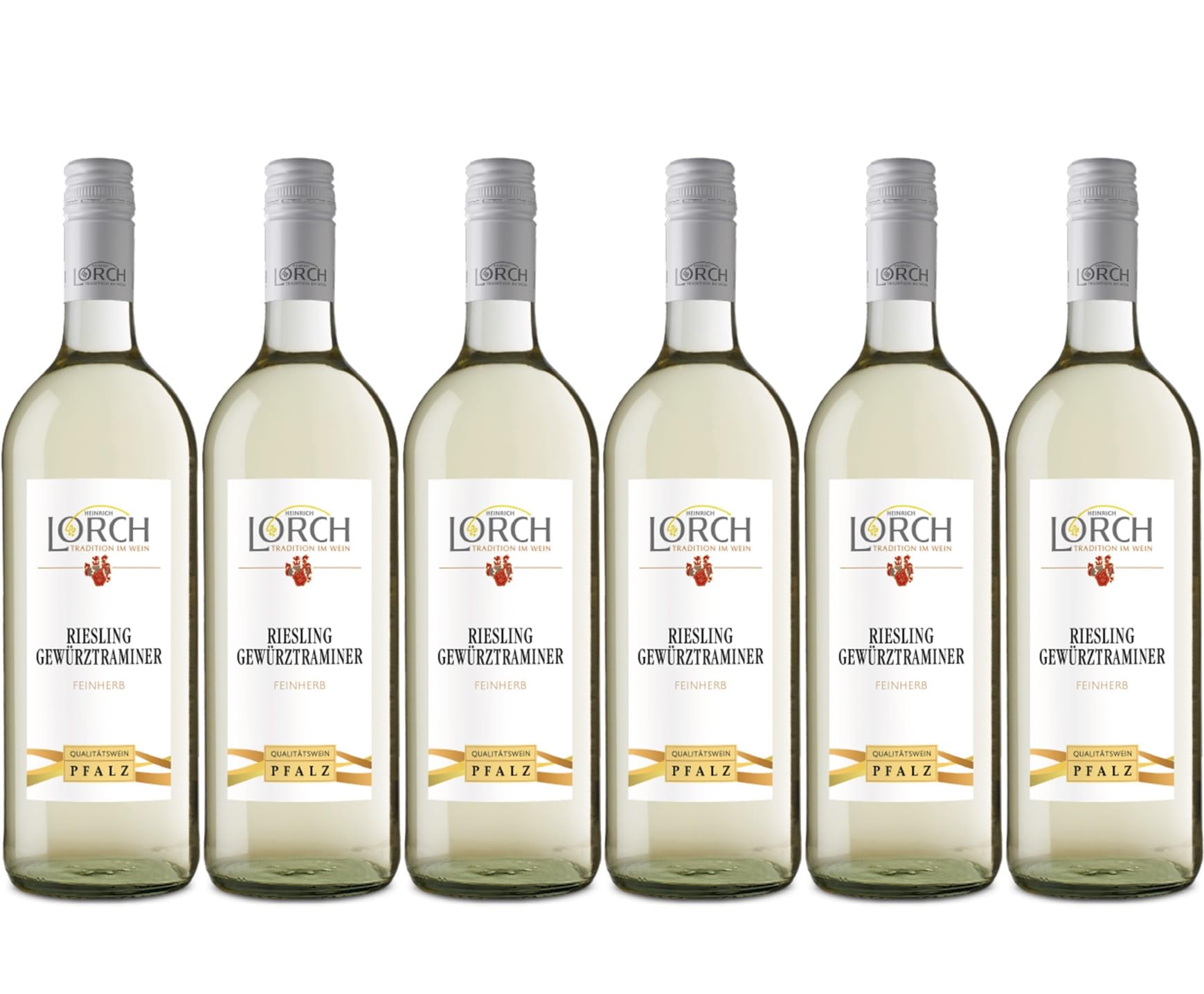 Lorch Riesling Gewürztraminer feinherb Qualitätswein Pfalz Feinherb (6 x 1l)