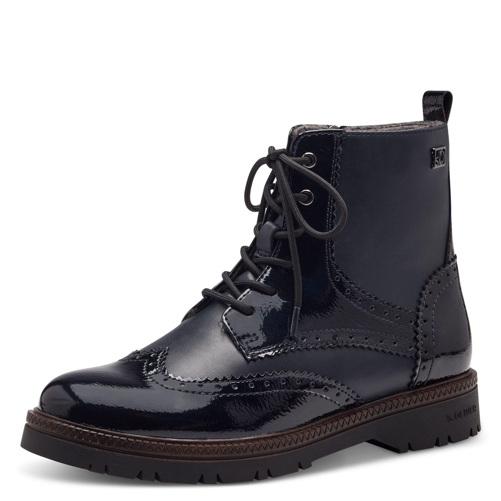 s.Oliver Damen Stiefeletten zum Schnüren mit Blockabsatz Herbst