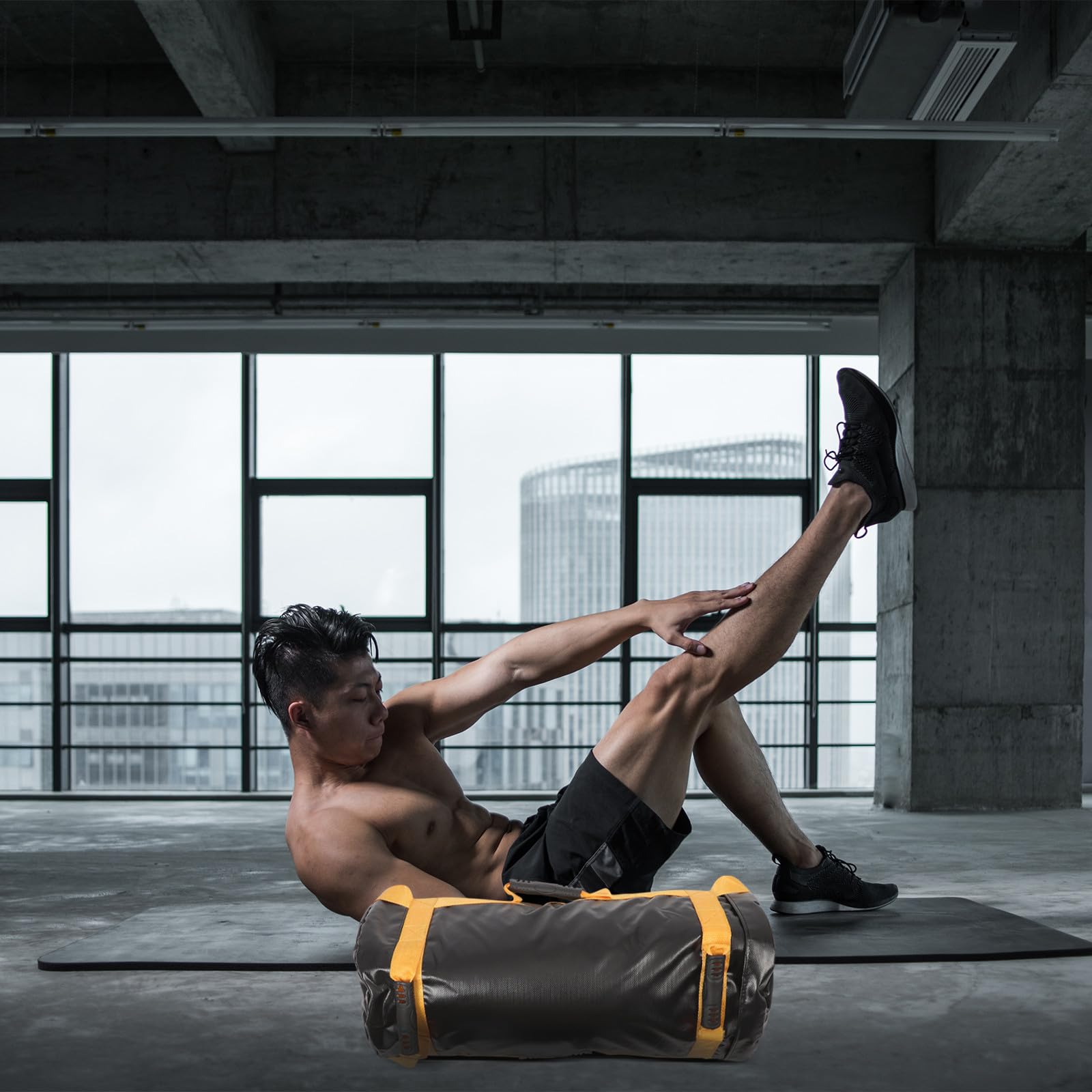 Sacco Pesi per Allenamento Forza 20kg in Pvc Resistente, Borsa Zavorrata Fitness per Palestra Uomo e Donna, Attrezzatura Sportiva per Sollevamento Pesi e Allenamento Funzionale