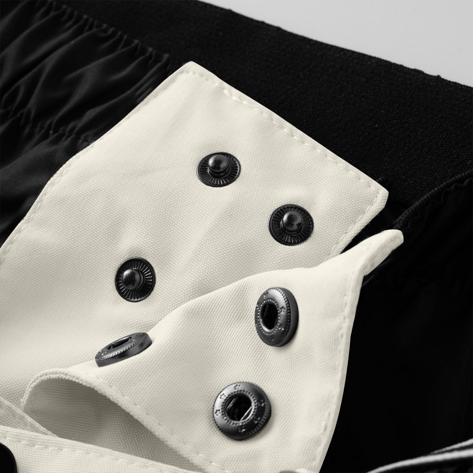 Generisch Pantalon de ski imperméable pour fille et garçon - Pantalon de ski coupe-vent - Salopette doublée - Chaud - Pantalon de neige - Pantalon d'extérieur pour enfants de 6 à 16 ans